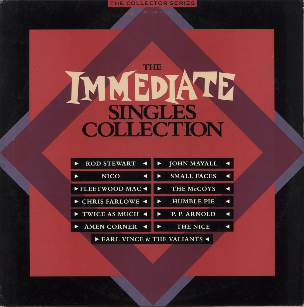 Various-60s & 70s The Immediate Singles Collection UK vinyl LP album (LP record) CCSLP102