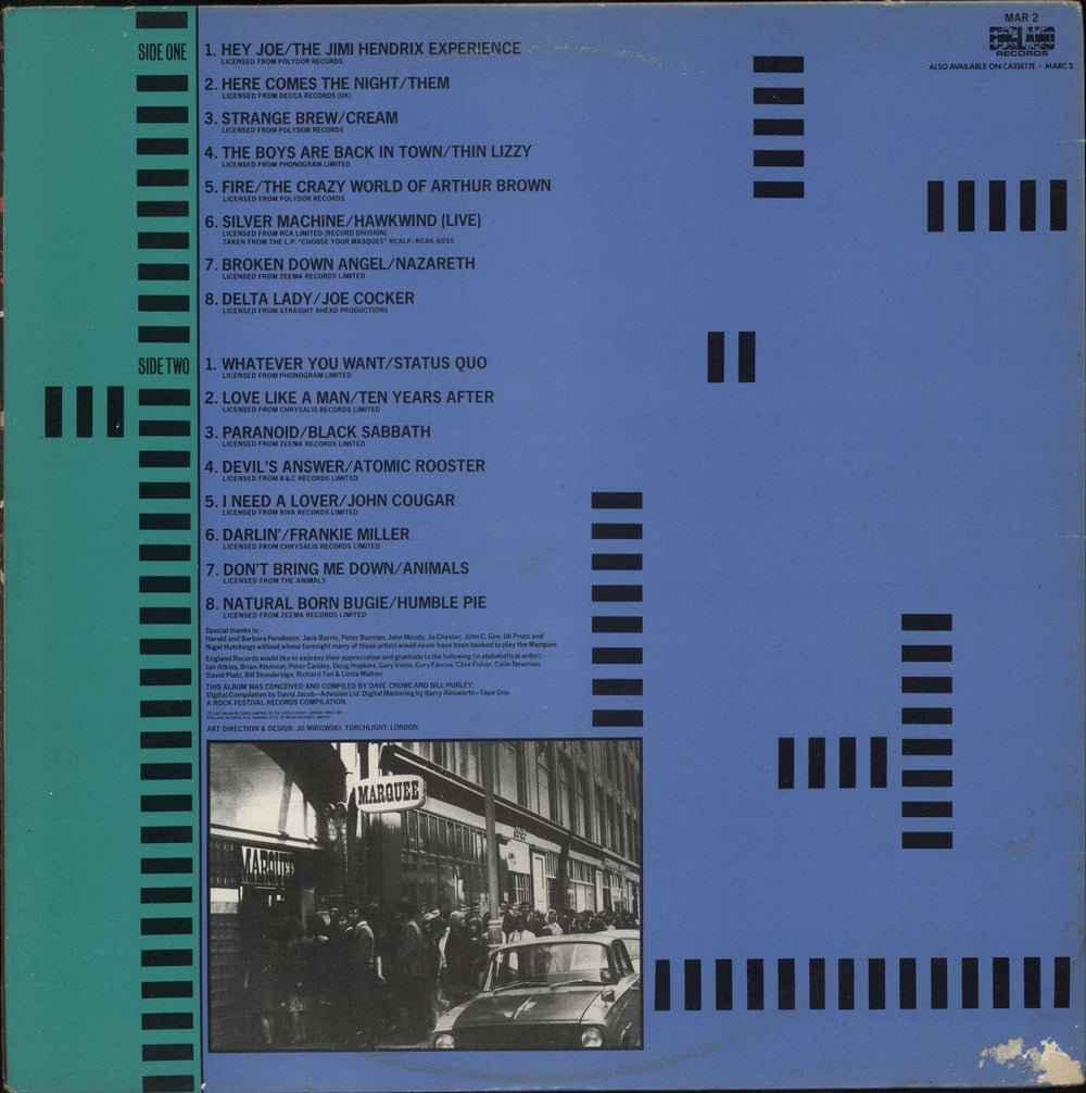 Various-60s & 70s The Marquee Collection Vol. 2 UK vinyl LP album (LP record)