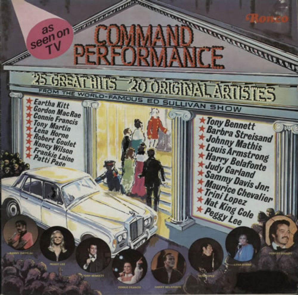Various Artists Command Performance 20 Great Hits- 20 Original Artistes UK vinyl LP album (LP record) MSD2005