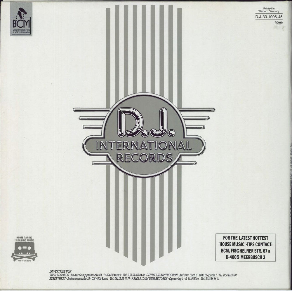 Various Artists The House Sound Of Chicago Megamix (The Dance-House-Power-Remix) German 12" vinyl single (12 inch record / Maxi-single)