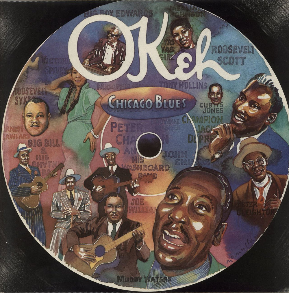 Various-Blues & Gospel Okeh - Chicago Blues UK 2-LP vinyl record set (Double LP Album) EPC22123