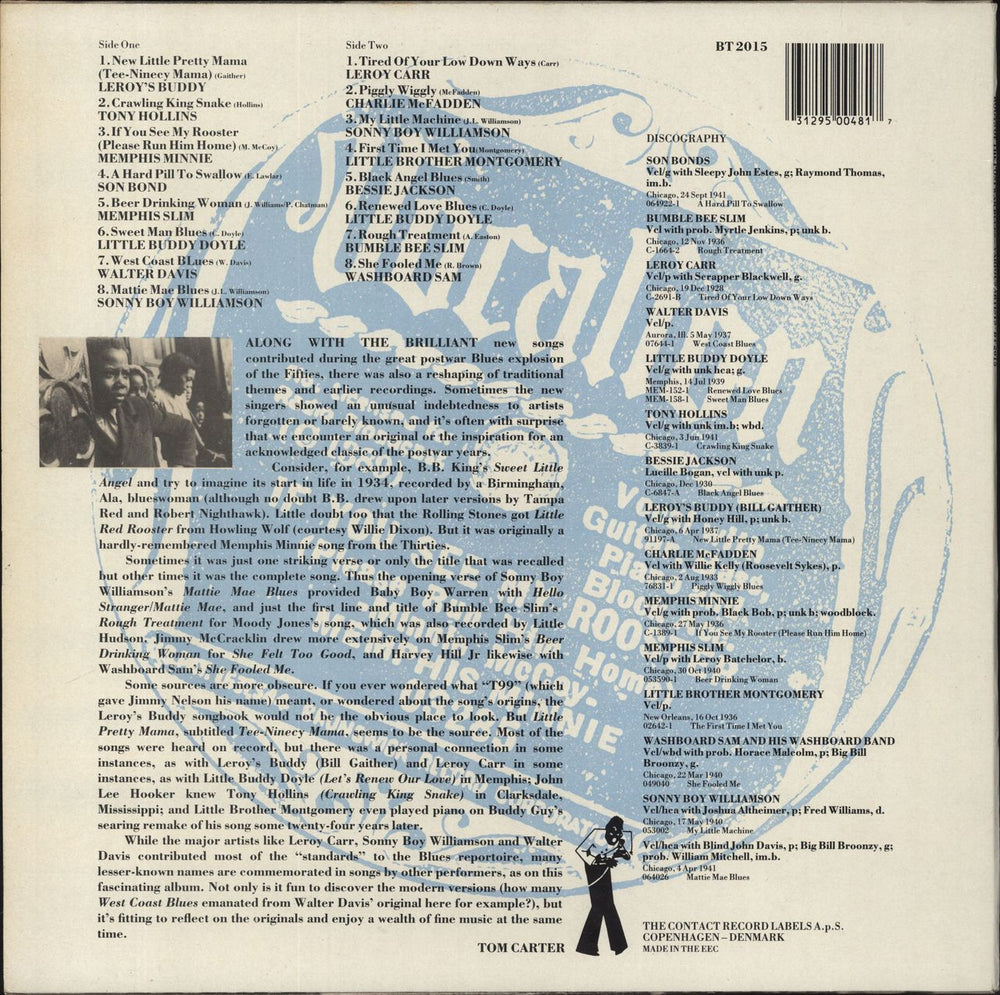 Various-Blues & Gospel Roots Of The Postwar Blues Danish vinyl LP album (LP record) 031295004817