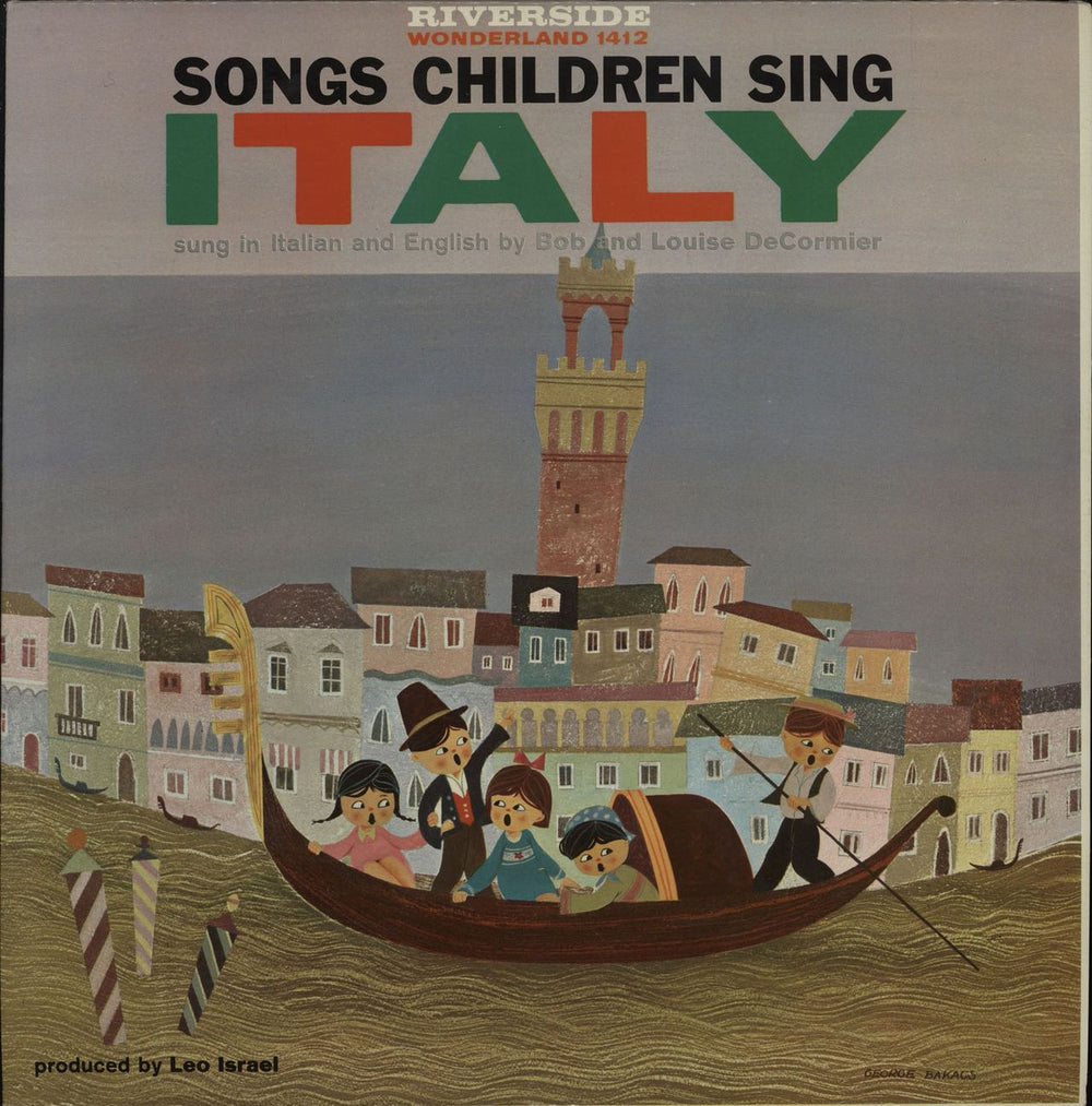 Various-Childrens Songs Children Sing: Italy US vinyl LP album (LP record) RLP1412