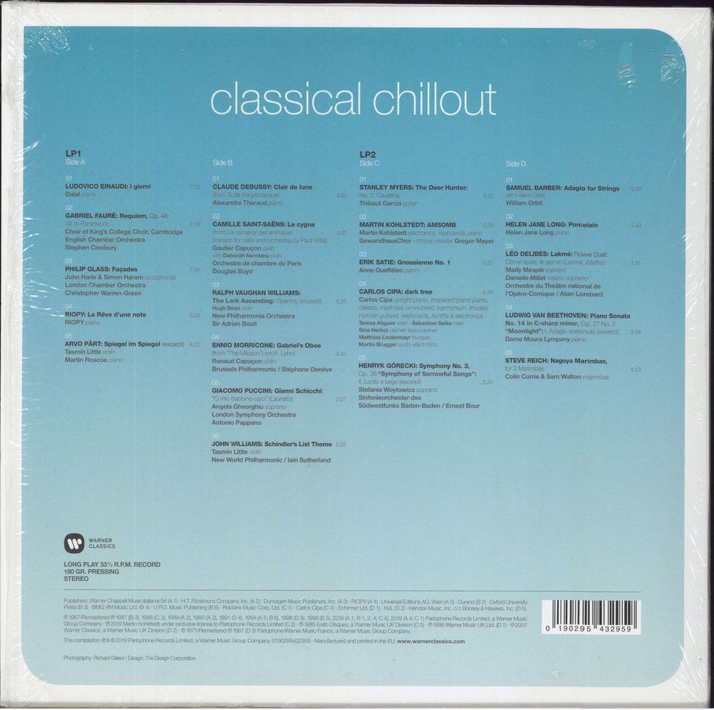 Various-Classical & Orchestral Classical Chillout - Shrink UK 2-LP vinyl record set (Double LP Album) 190295432959