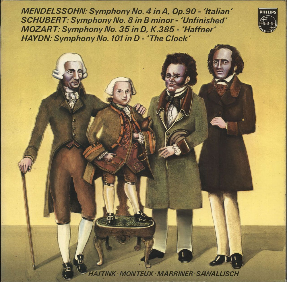 Various-Classical & Orchestral Four Symphonies UK 2-LP vinyl record set (Double LP Album) 6747057