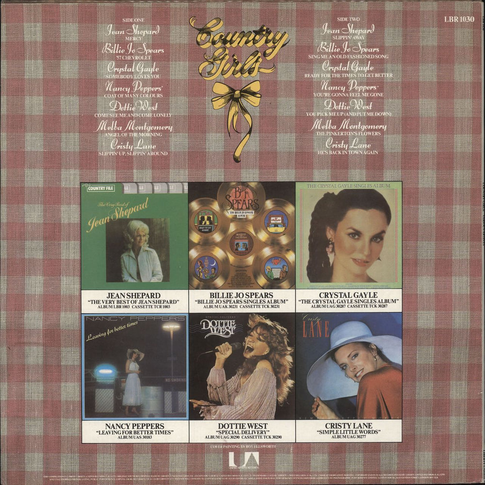 Various-Country Country Girls UK vinyl LP album (LP record)