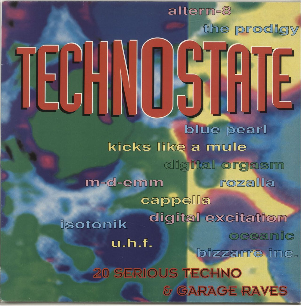 Various-Dance Technostate UK vinyl LP album (LP record) JARTV2