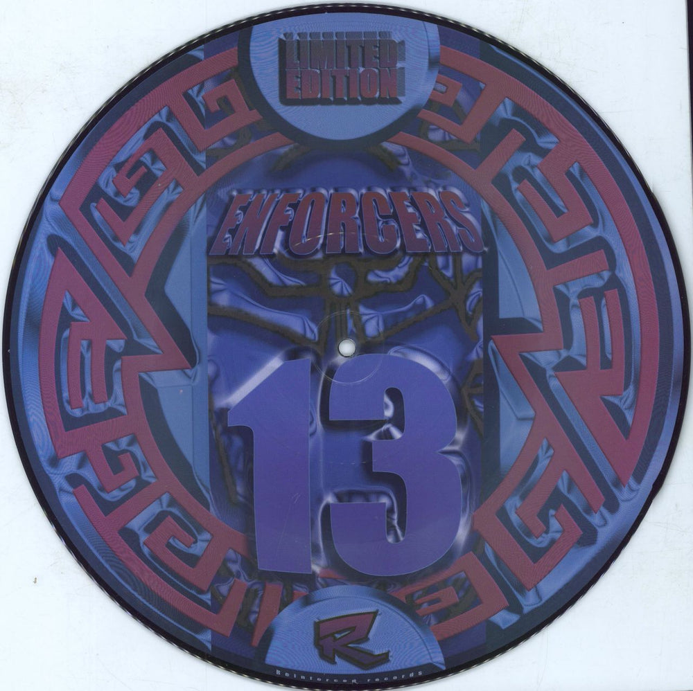 Various-Drum & Bass Jungle Enforcers 13 & 14 UK 12" vinyl picture disc (12 inch picture record) RIVET150
