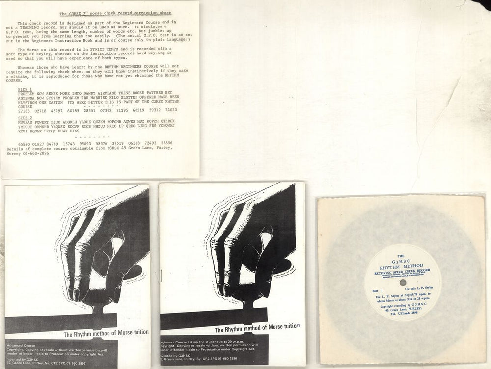 Various-Educational, Informational & Historical The Rhythm Method Of Morse Tuition UK 2-LP vinyl record set (Double LP Album) 7236/7237