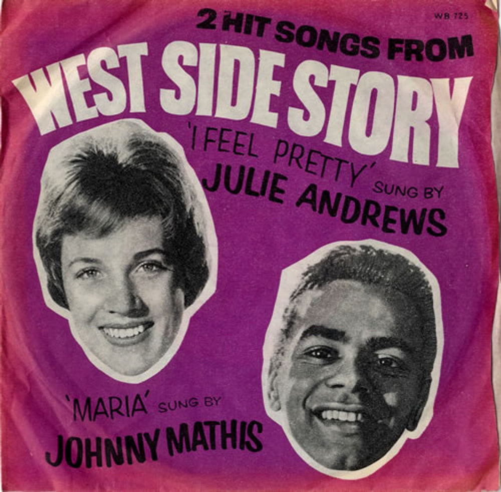 Various-Film, Radio, Theatre & TV 2 Hit Songs From West Side Story - P/S UK Promo 7" vinyl single (7 inch record / 45) WB725