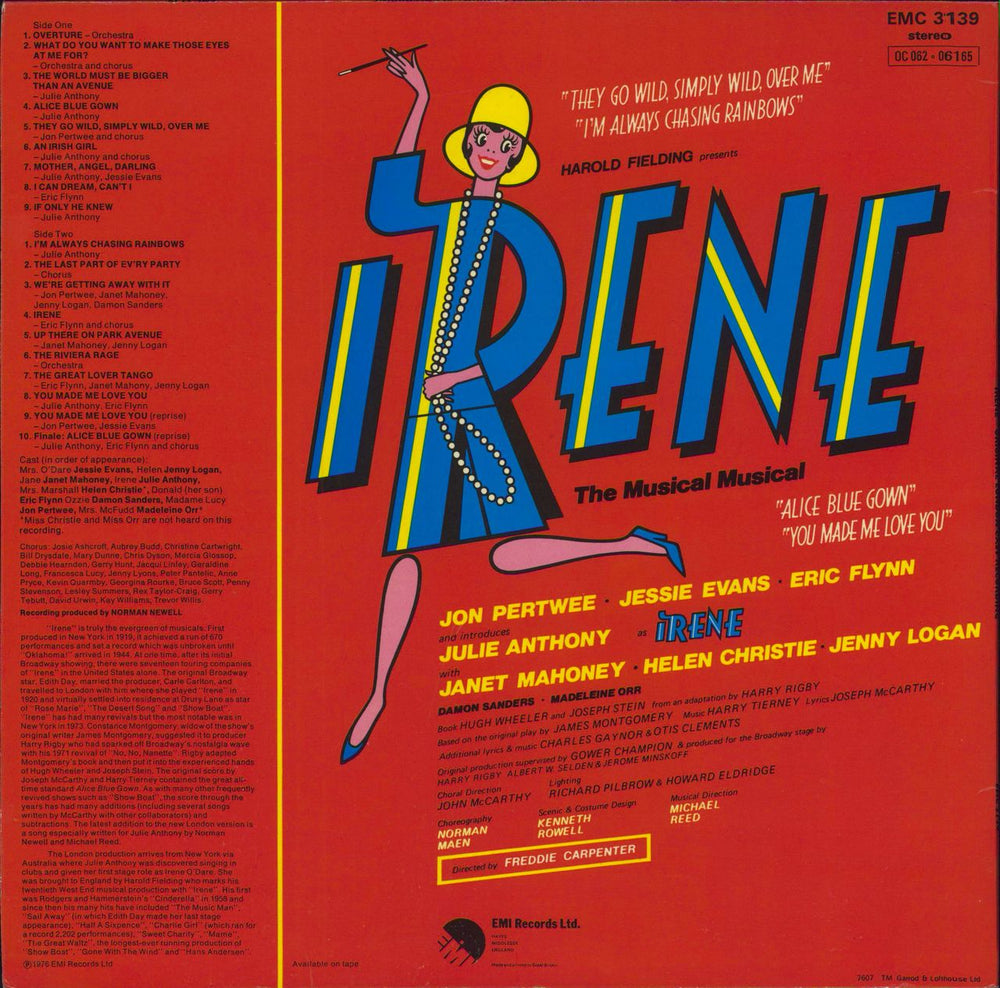 Various-Film, Radio, Theatre & TV Irene - The Musical Musical UK vinyl LP album (LP record)