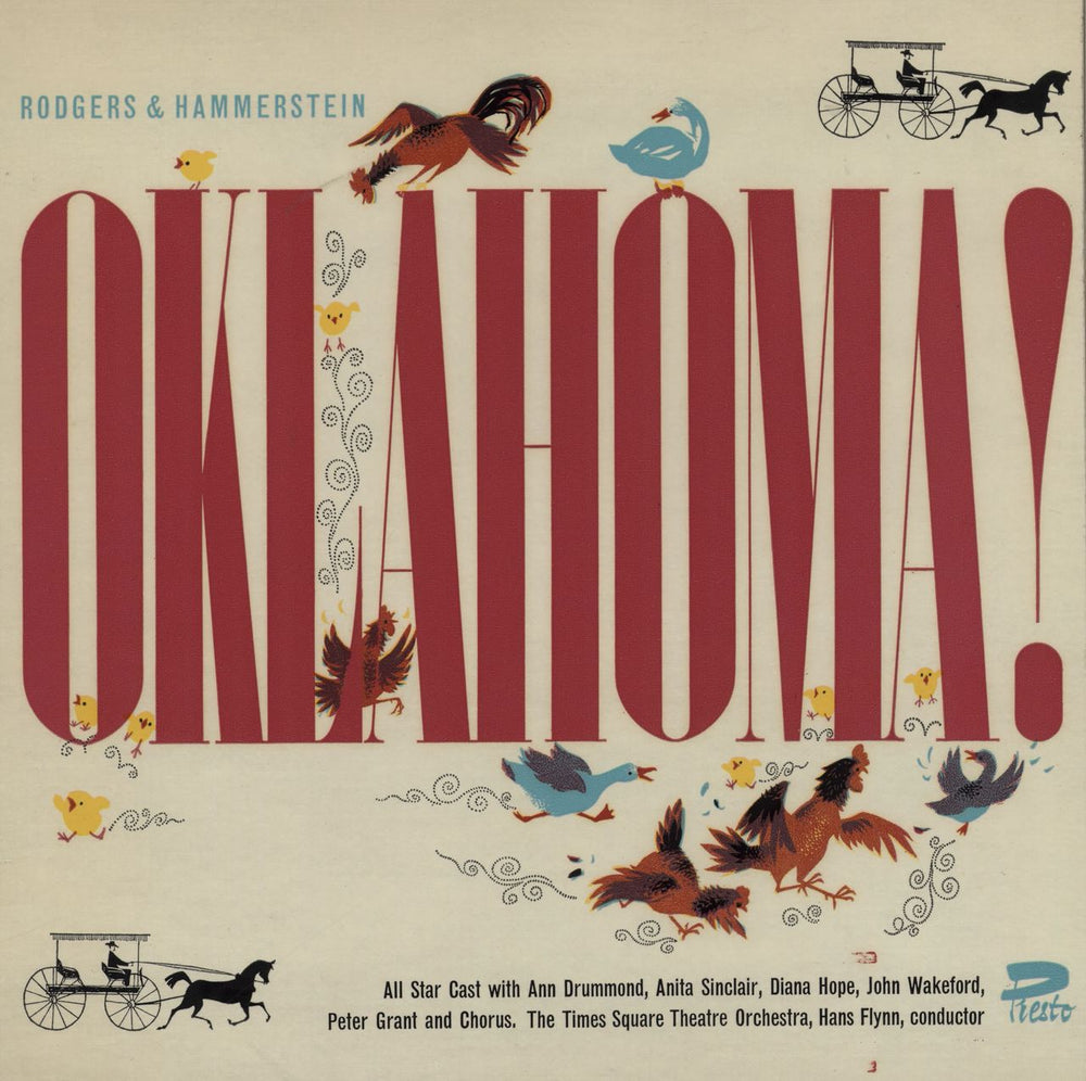 Various-Film, Radio, Theatre & TV Oklahoma! UK vinyl LP album (LP record) PRE625