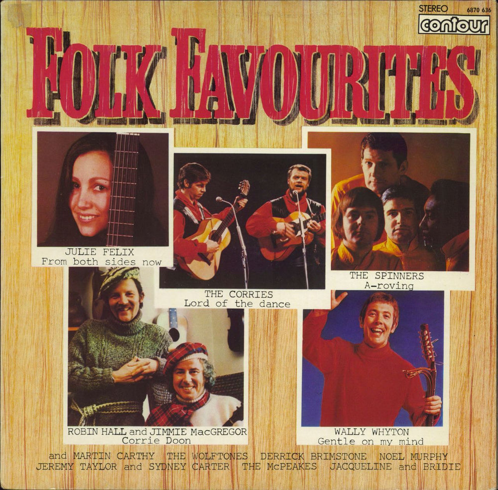 Various-Folk Folk Favourites UK vinyl LP album (LP record) 6870636