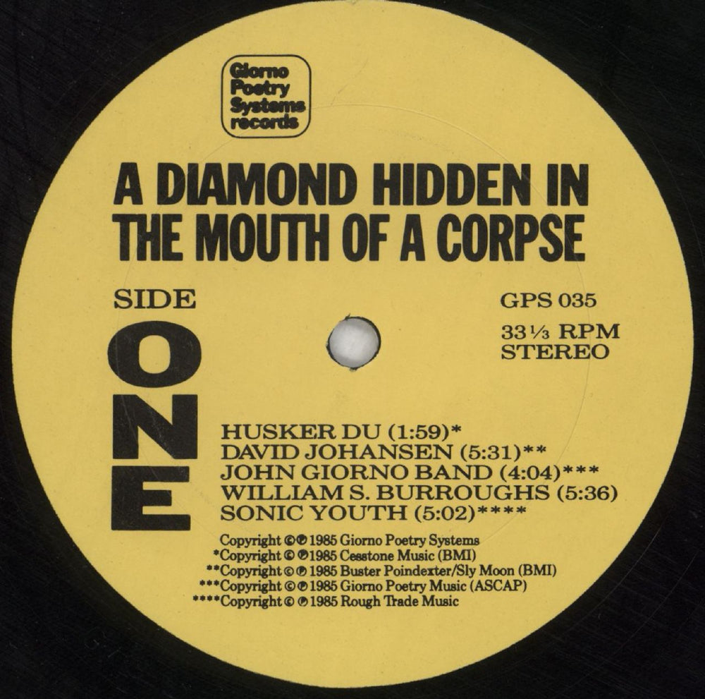 Various-Indie A Diamond Hidden In The Mouth Of A Corpse US vinyl LP album (LP record) I-VLPAD824240