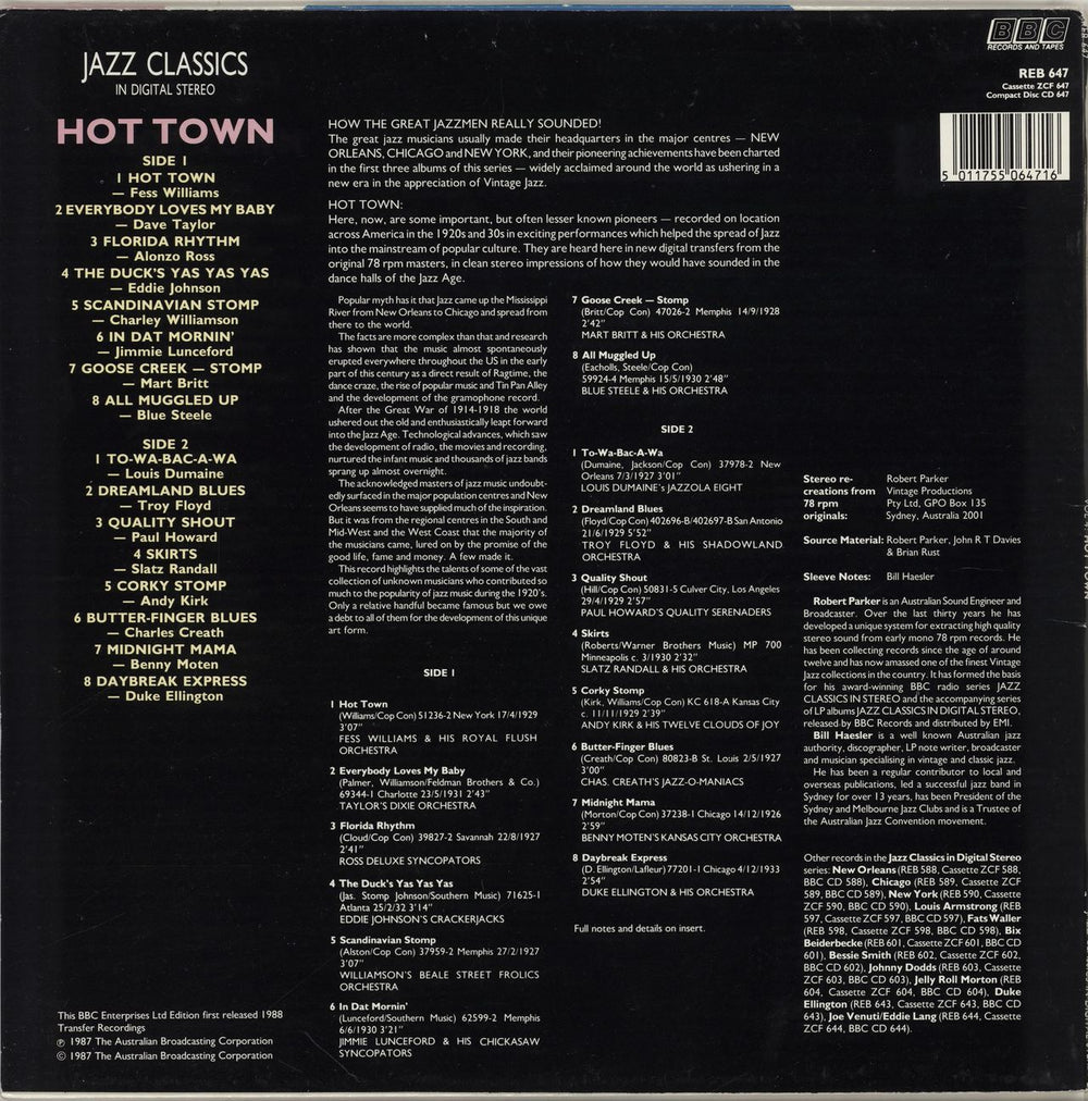 Various-Jazz Hot Town UK vinyl LP album (LP record) 5011755064716