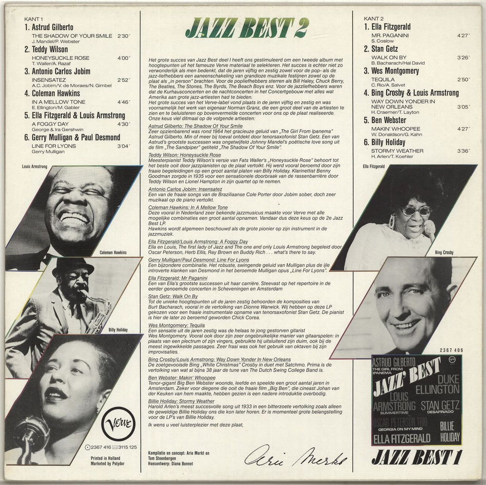 Various-Jazz Jazz Best 2 Dutch vinyl LP album (LP record)