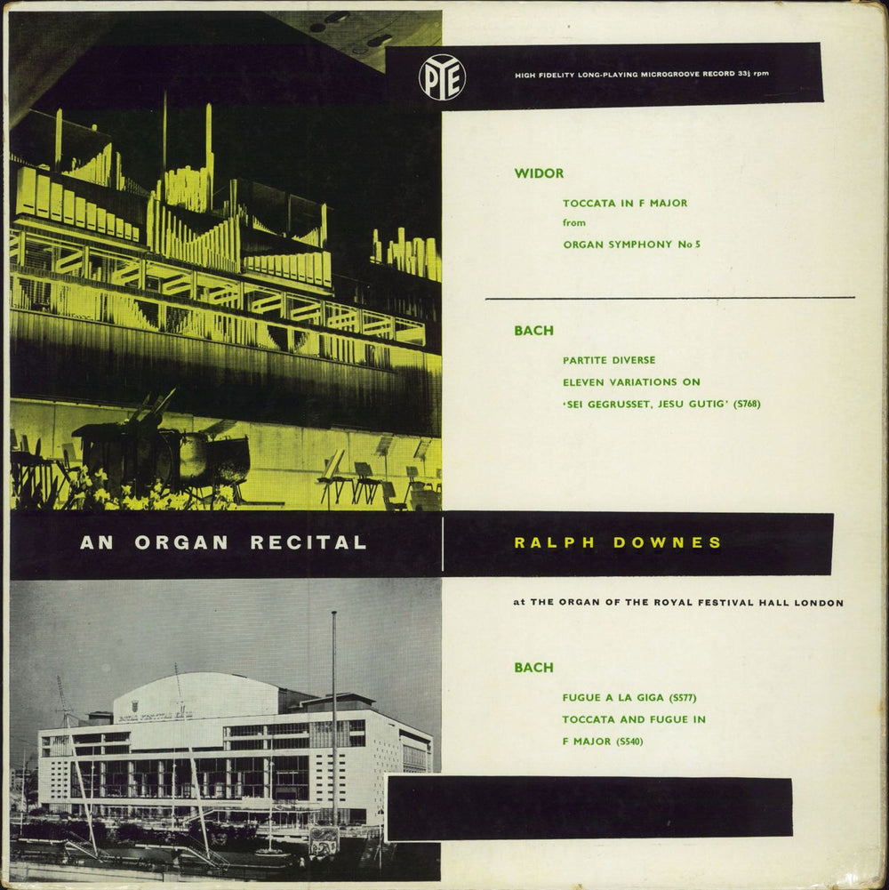 Various-Organs An Organ Recital UK vinyl LP album (LP record) CCL30158