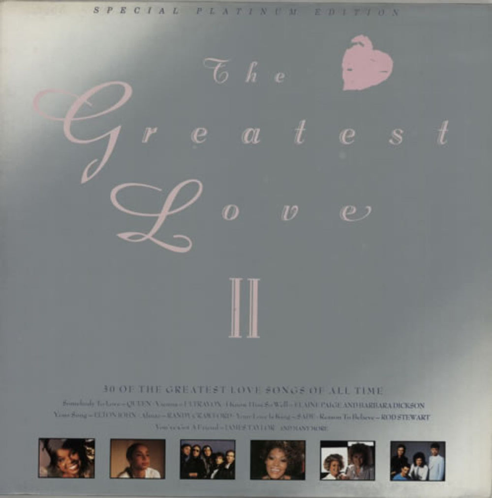 Various-Pop The Greatest Love II UK 2-LP vinyl record set (Double LP Album) STAR2352