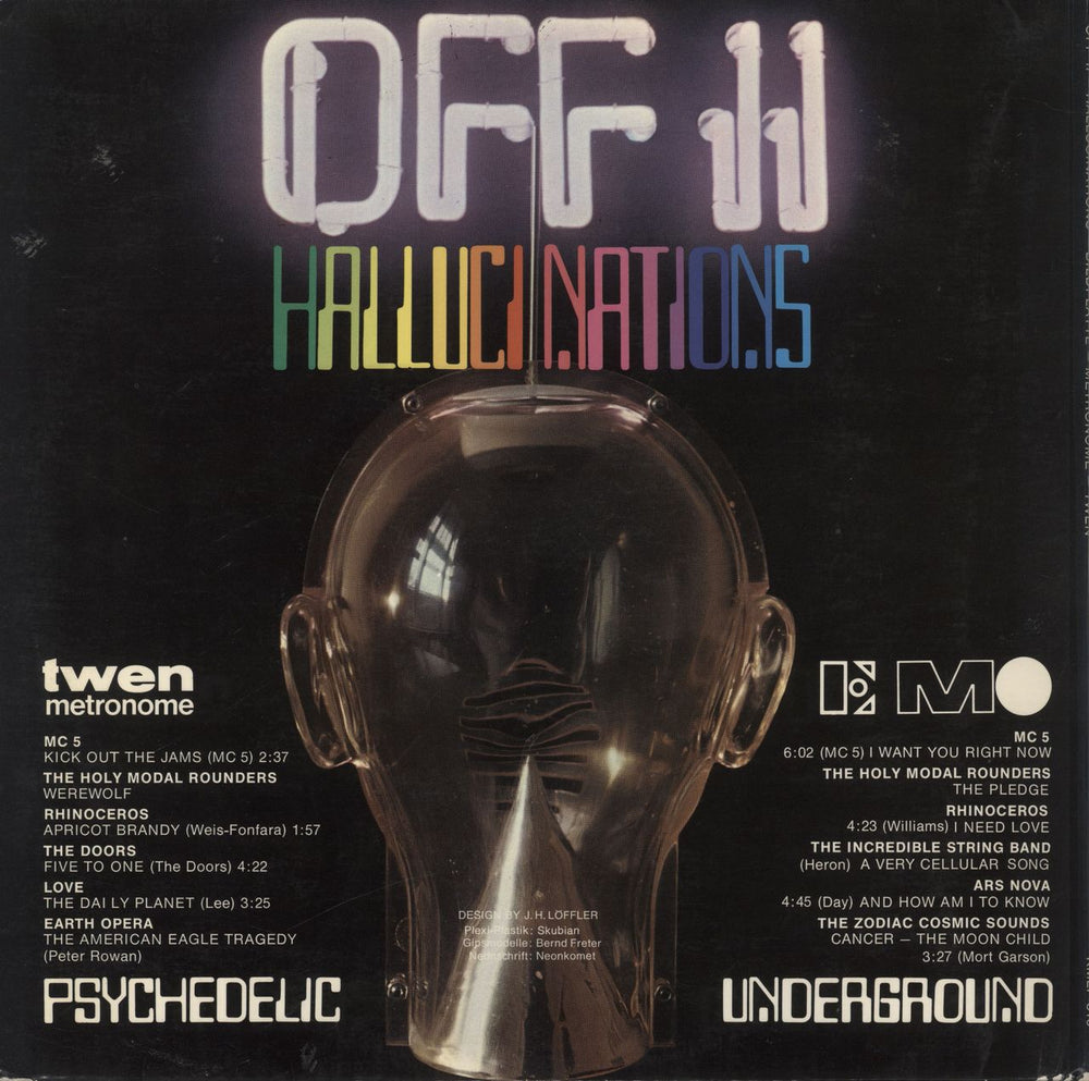 Various-Prog & Psych Off II Hallucinations Psychedelic Underground German vinyl LP album (LP record) LSDLPOF826778