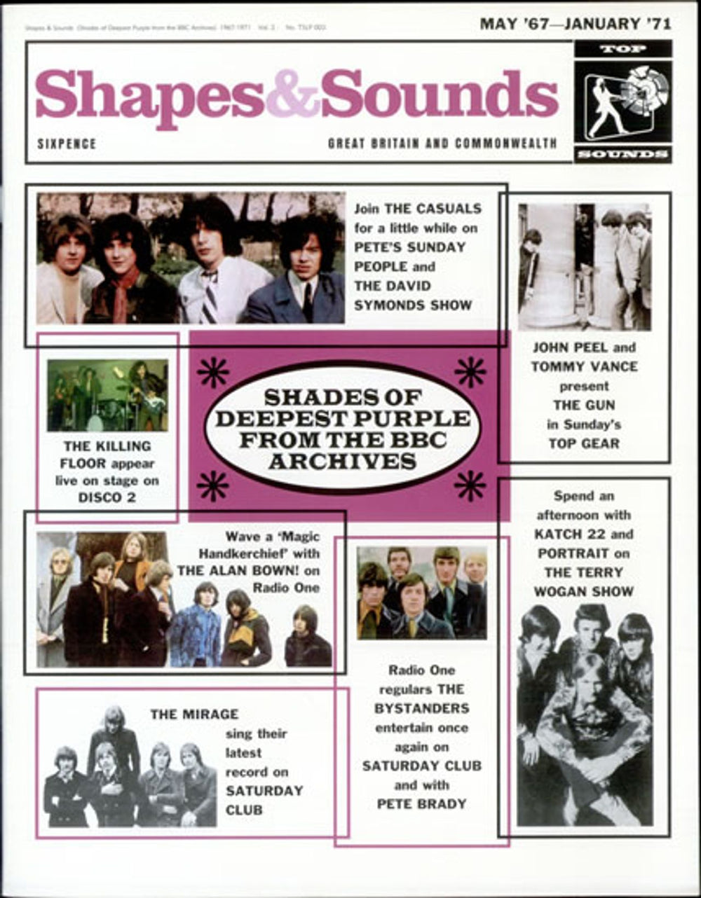 Various-Prog & Psych Shapes And Sounds Volume 2: Shades Of Deepest Purple UK vinyl LP album (LP record) LSDLPSH509265