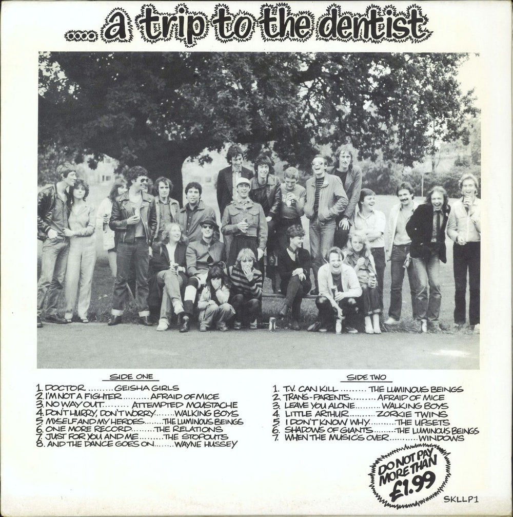 Various-Punk & New Wave ...A Trip To The Dentist UK vinyl LP album (LP record) SKLLP1