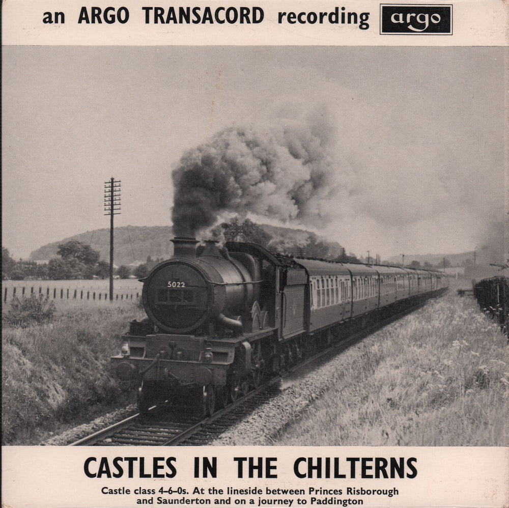 Various-Trains Castles In The Chilterns EP UK 7" vinyl single (7 inch record / 45) EAF84