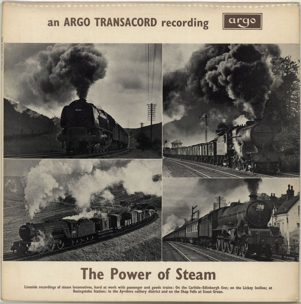 Various-Trains The Power Of Steam UK vinyl LP album (LP record) ZTR115