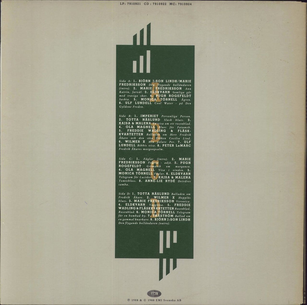 Various-World Music Den Flygande Holländaren Swedish 2-LP vinyl record set (Double LP Album)