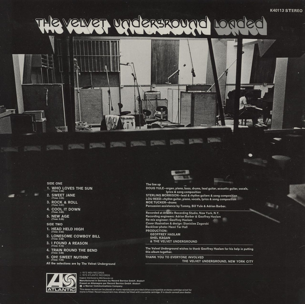 Velvet Underground Loaded German vinyl LP album (LP record)