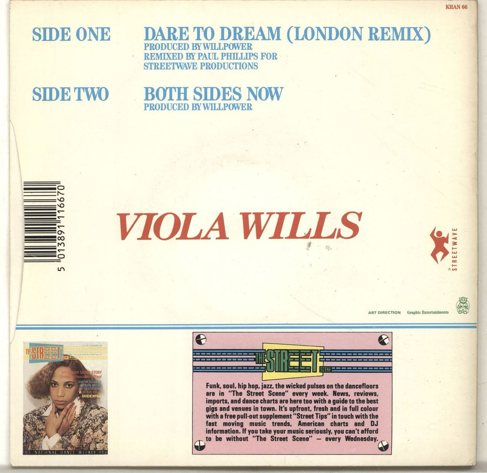 Viola Wills Dare To Dream UK 7" vinyl single (7 inch record / 45) VIW07DA697117