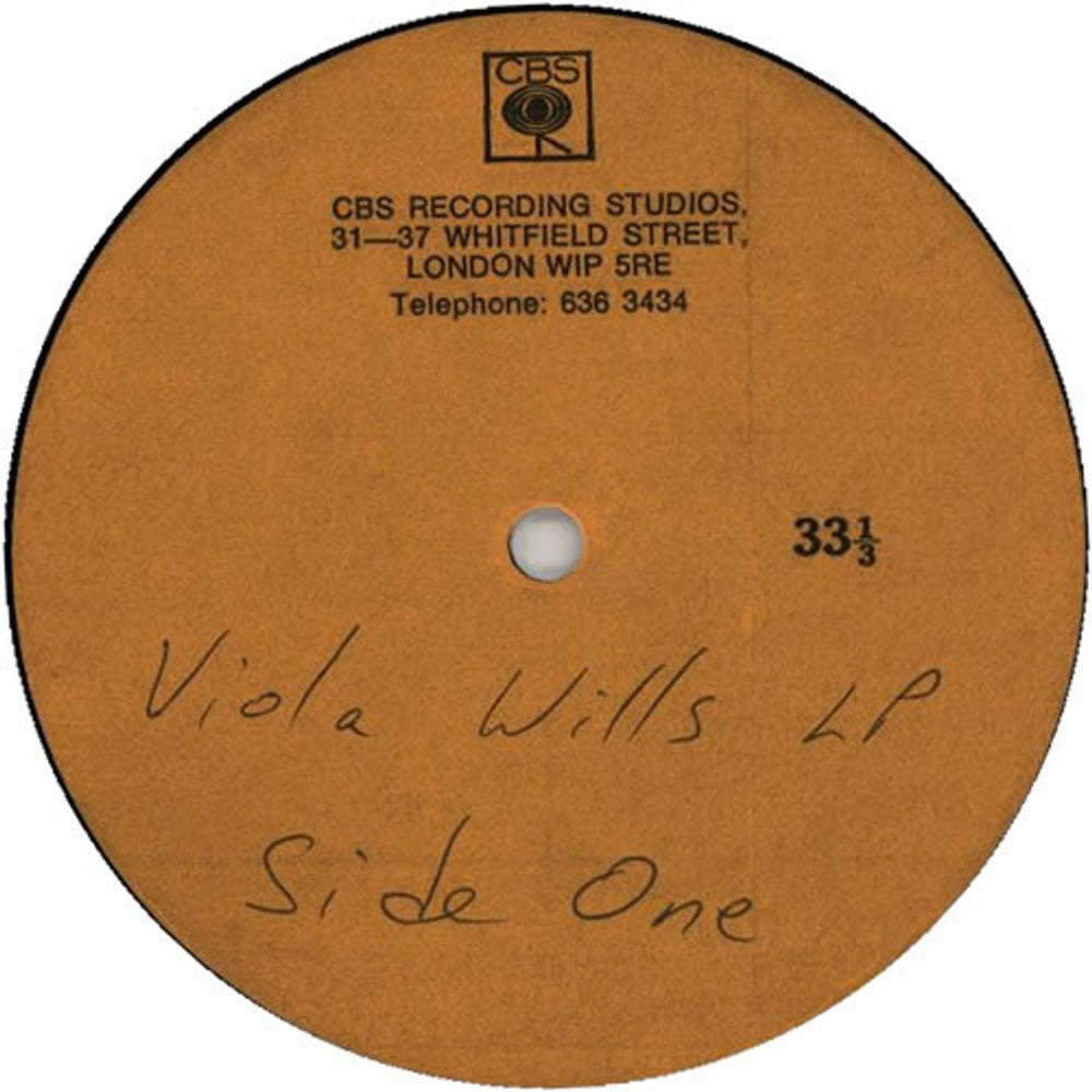 Viola Wills Soft Centers UK acetate ACETATE