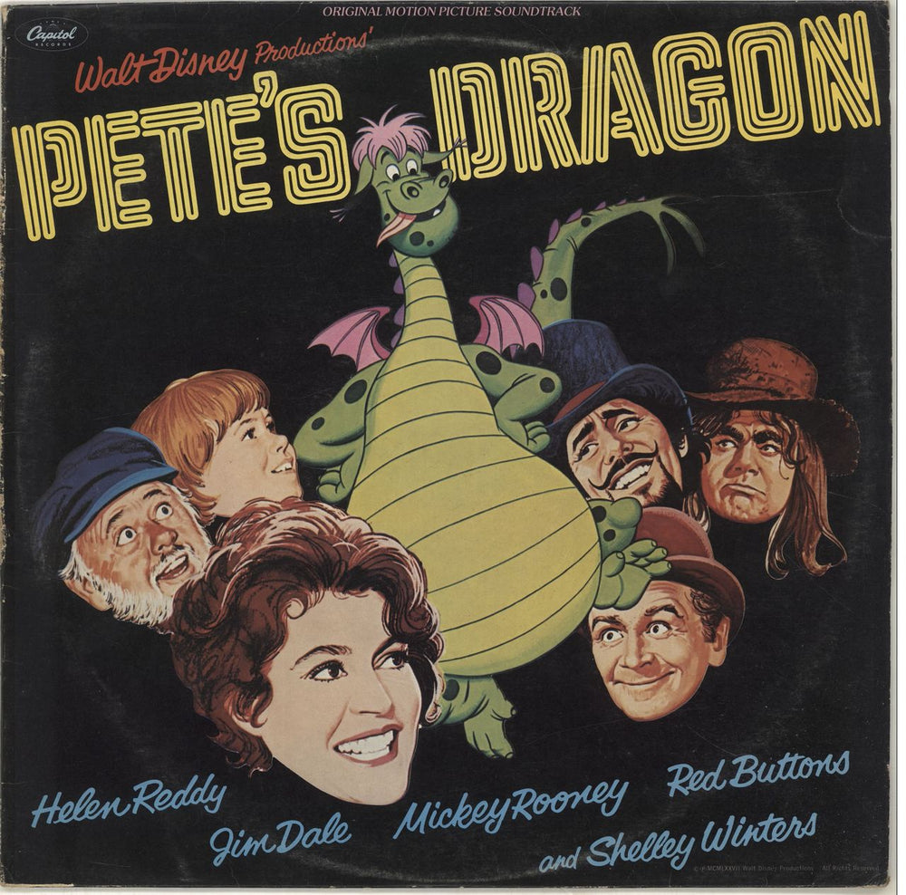 Walt Disney Pete's Dragon UK vinyl LP album (LP record) EA-ST11704