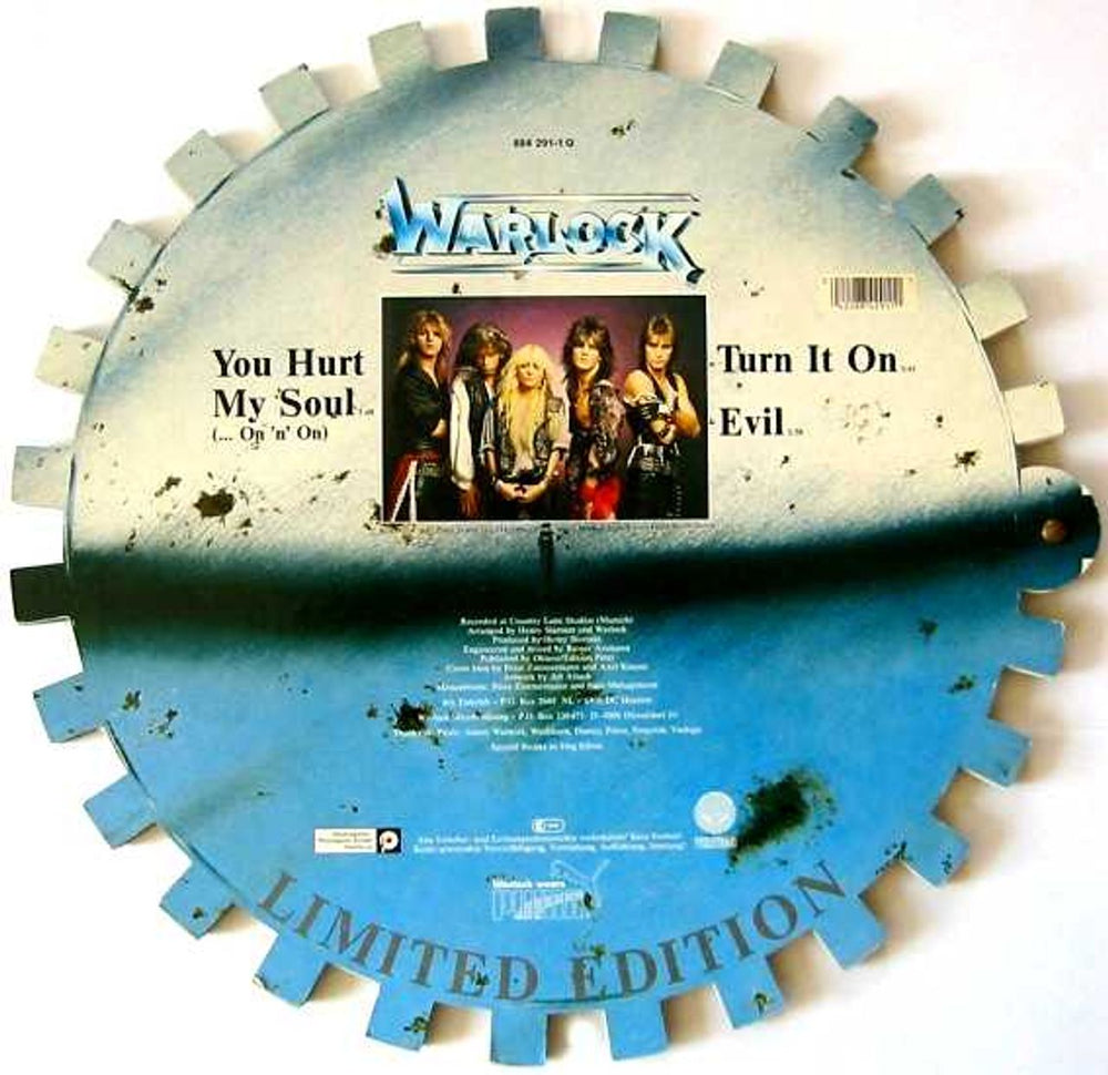 Warlock You Hurt My Soul - Cog Pack German 12" vinyl picture disc (12 inch picture record) WLK2PYO766354