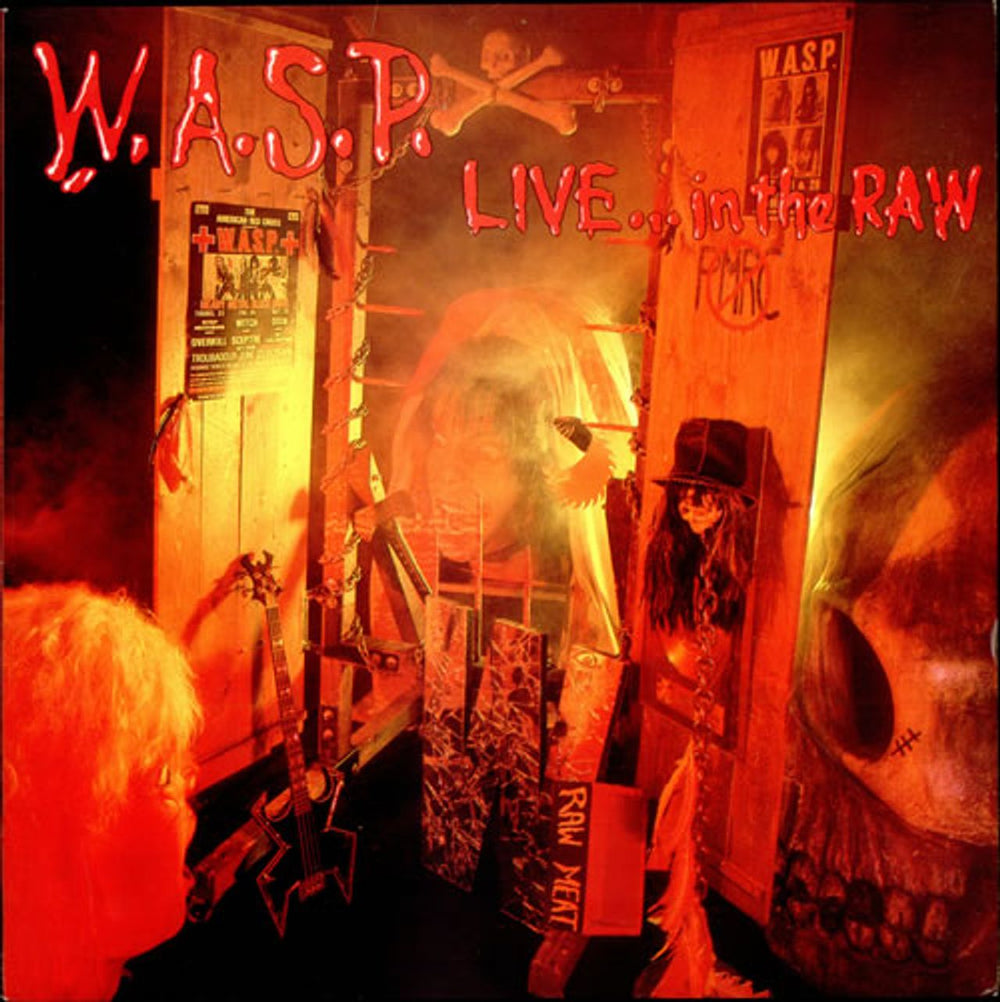 WASP Live... In The Raw UK vinyl LP album (LP record) FA3249