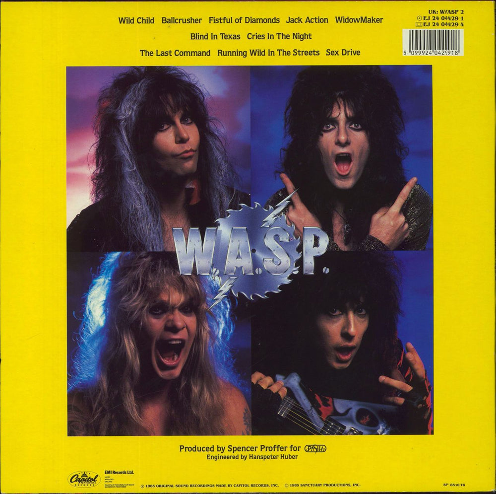 WASP The Last Command UK vinyl LP album (LP record) 5099924042918