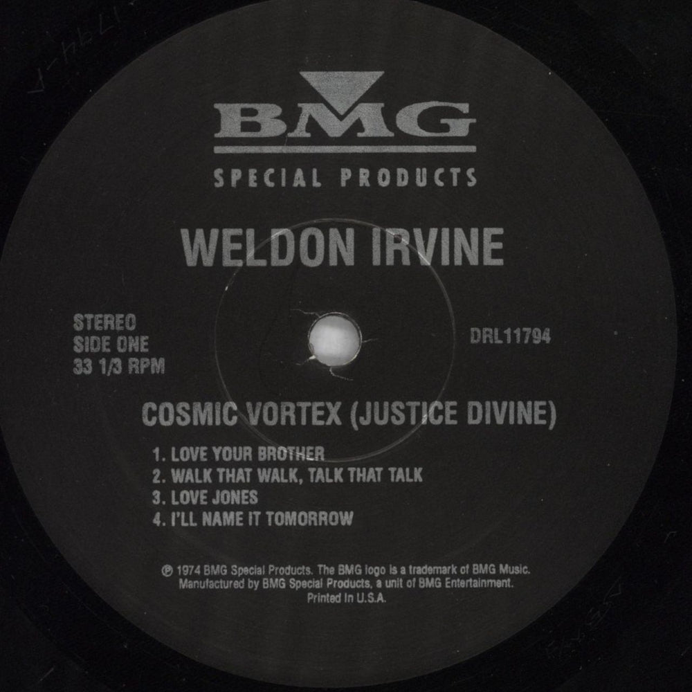 Weldon Irvine Cosmic Vortex - shrink US vinyl LP album (LP record) ZSLLPCO824417