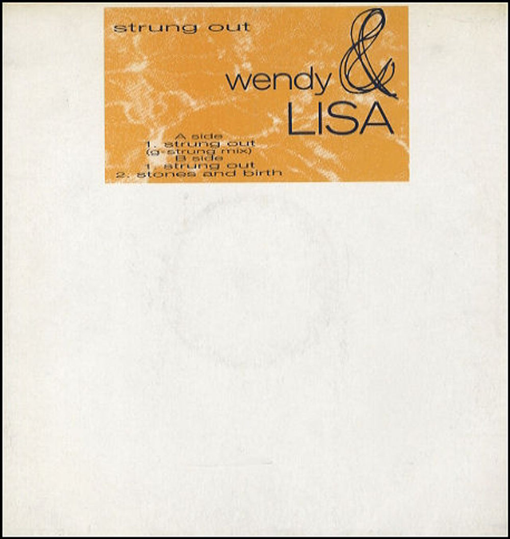 Wendy & Lisa Strung Out UK Promo 12" vinyl single (12 inch record / Maxi-single) VST1272