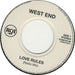 West End Love Rules - Jukebox Issue UK 7" vinyl single (7 inch record / 45) 21292707JB