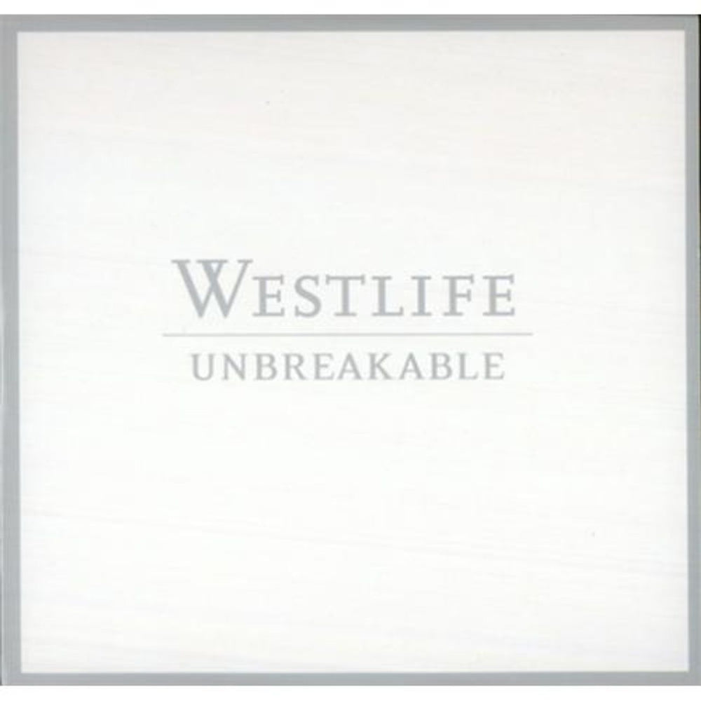 Westlife Unbreakable European Promo CD single (CD5 / 5") 74321968222