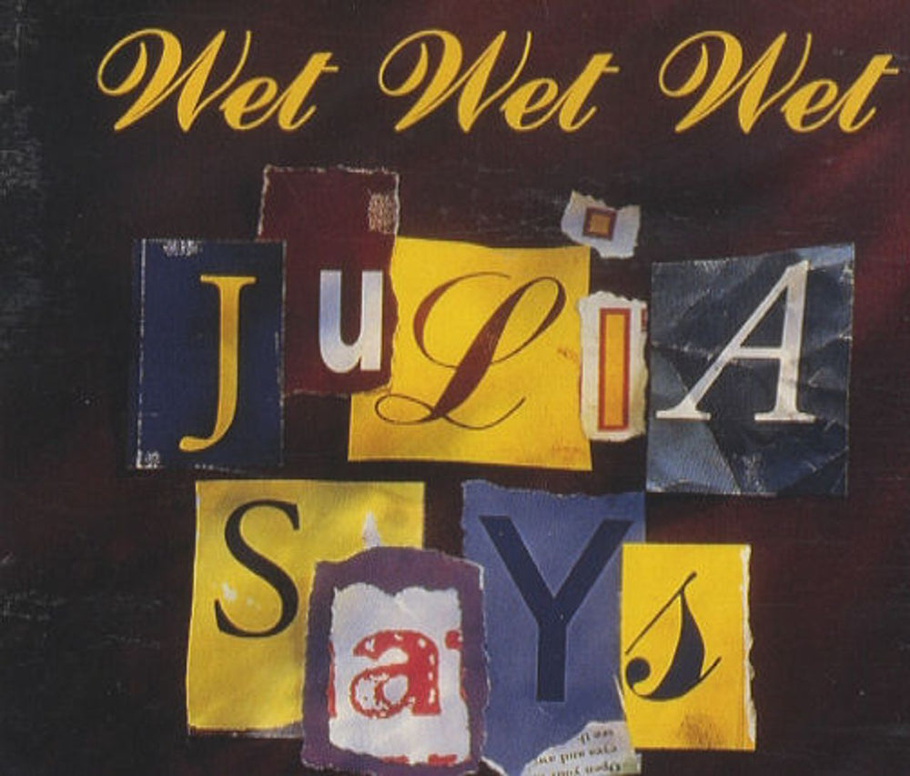 Wet Wet Wet Julia Says French Promo CD single (CD5 / 5") 1991