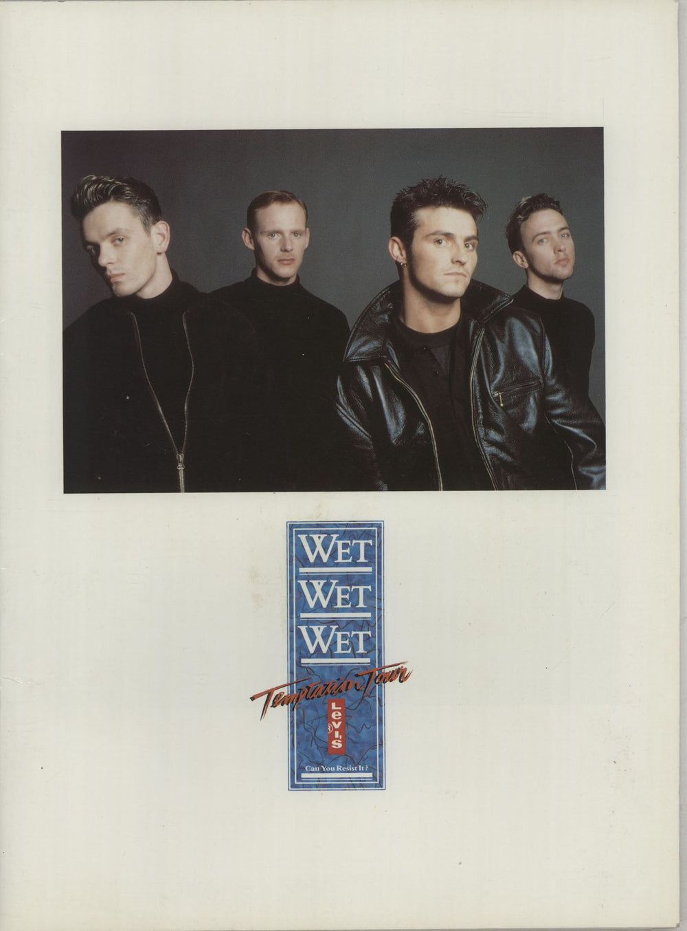 Wet Wet Wet Temptation Tour UK tour programme TOUR PROGRAMME