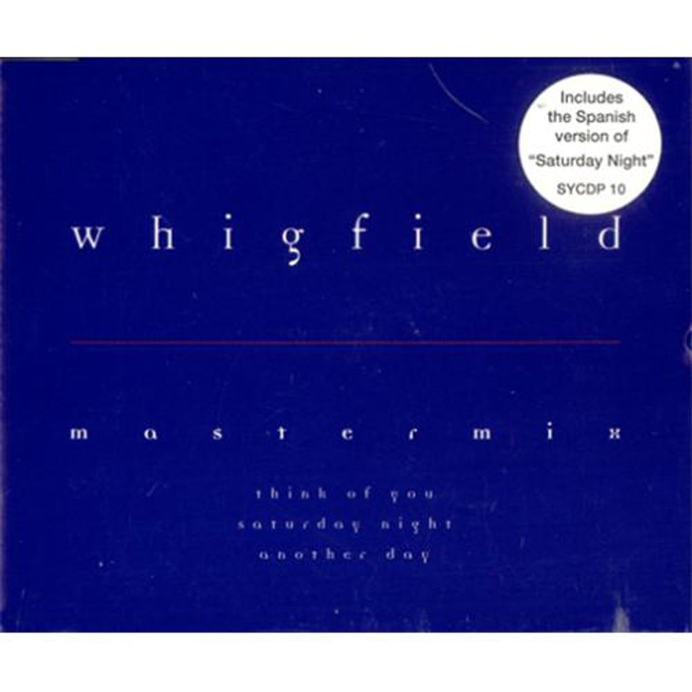 Whigfield Mastermix UK CD single (CD5 / 5") SYCDP10