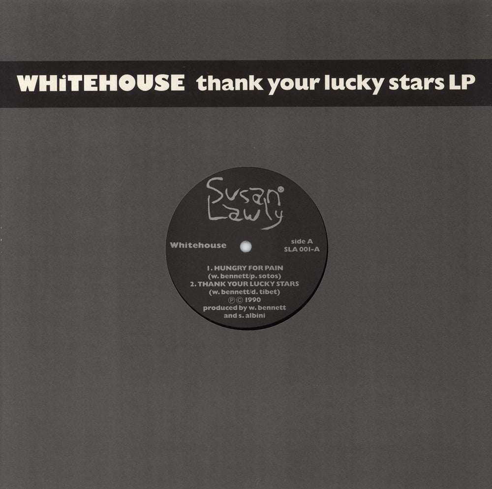 Whitehouse Thank Your Lucky Stars LP UK vinyl LP album (LP record) SLA001