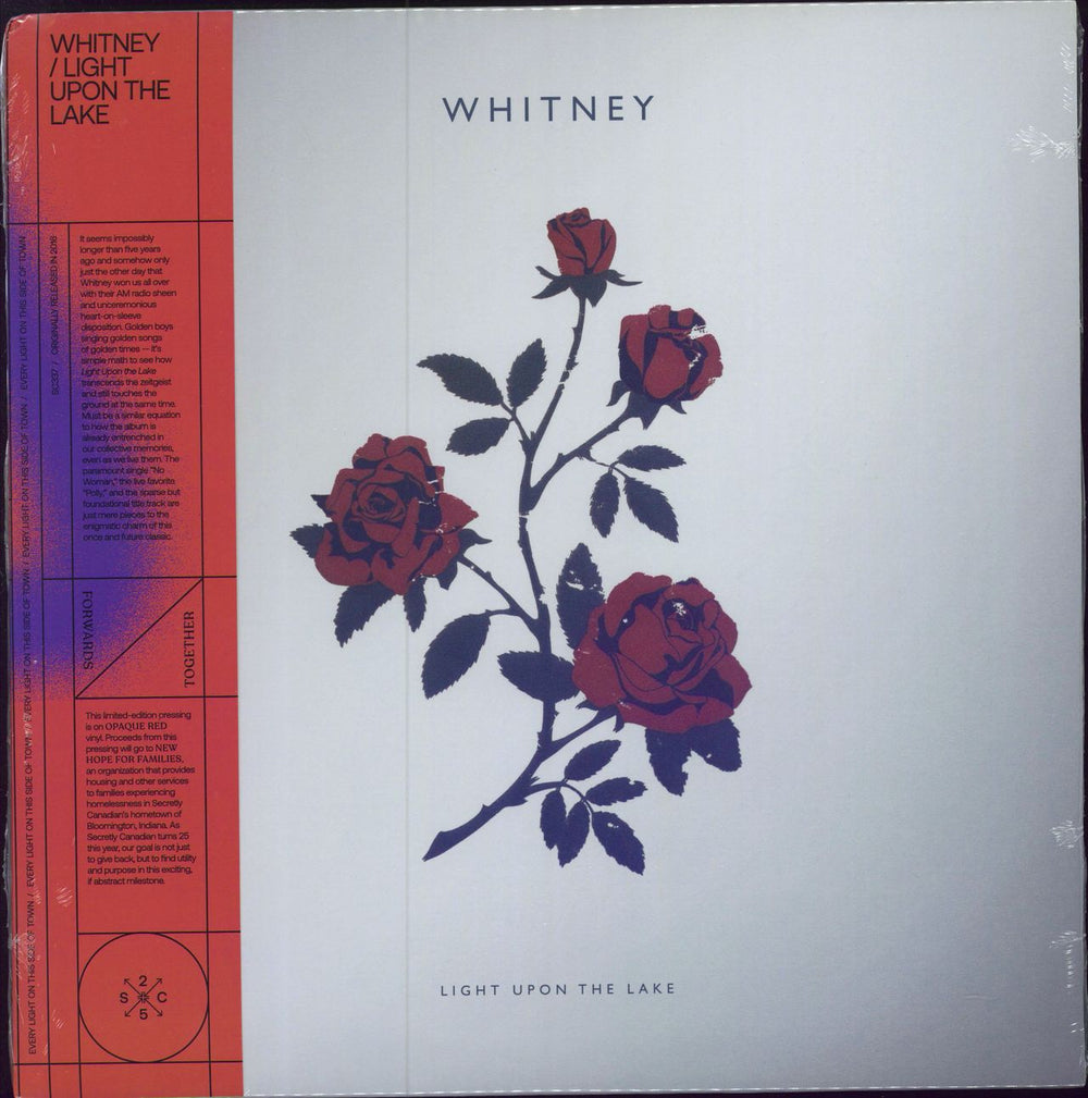 Whitney Light Upon The Lake - Red Vinyl - Sealed UK vinyl LP album (LP record) SC337