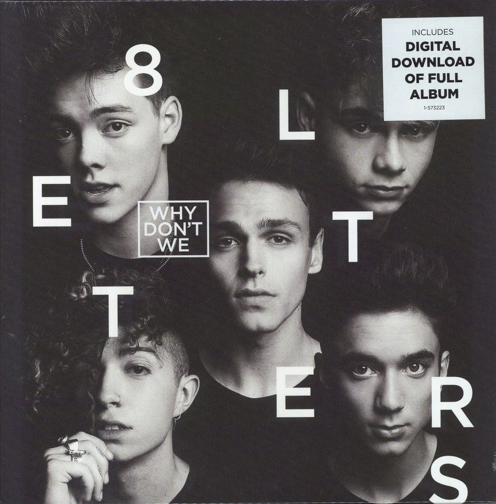 Why Don't We 8 Letters - White Vinyl - Sealed US vinyl LP album (LP record) 573223-1