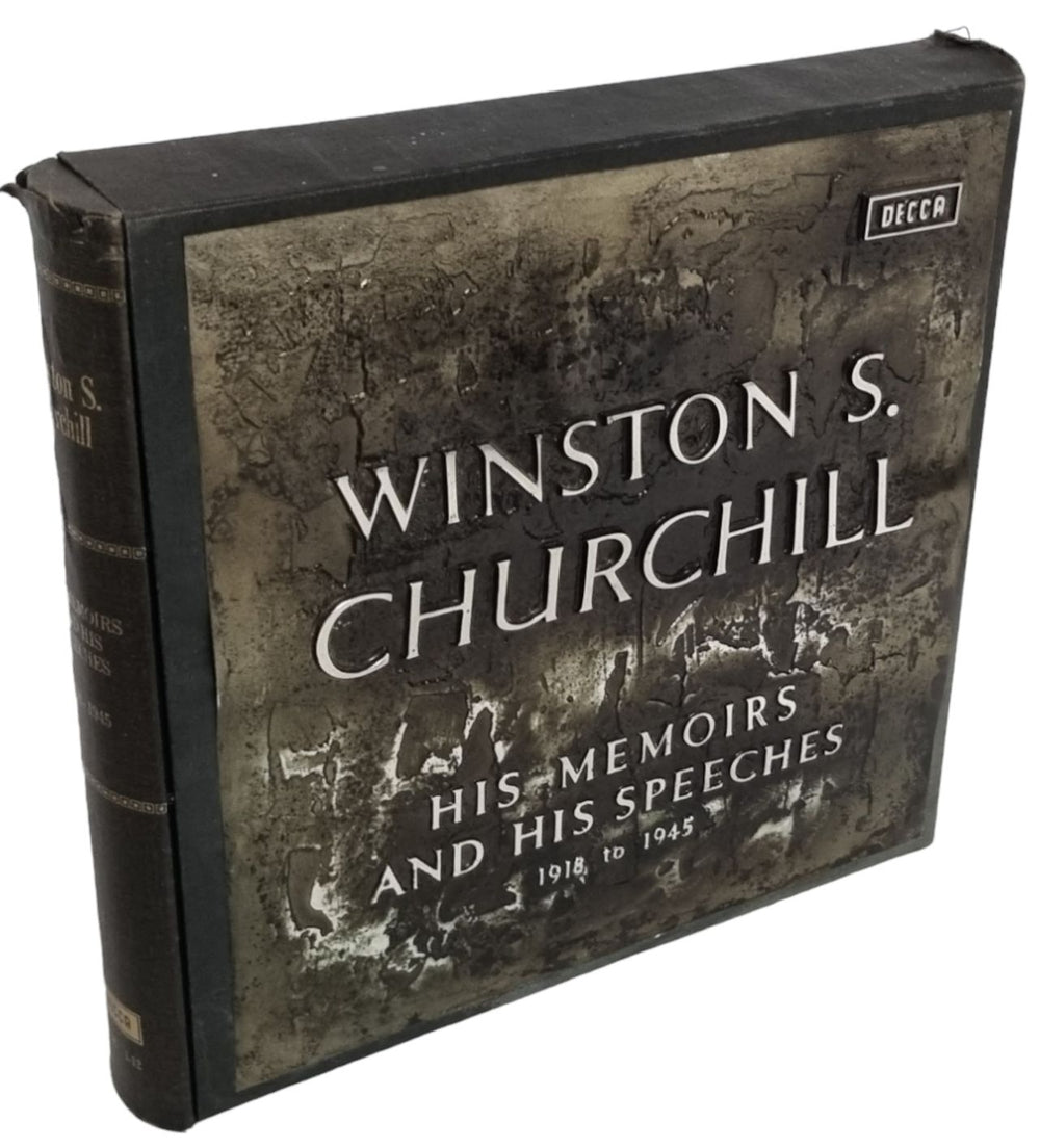 Winston Churchill His Memoirs And His Speeches 1918-1945 - 1st - VG UK Vinyl Box Set WSC1-12