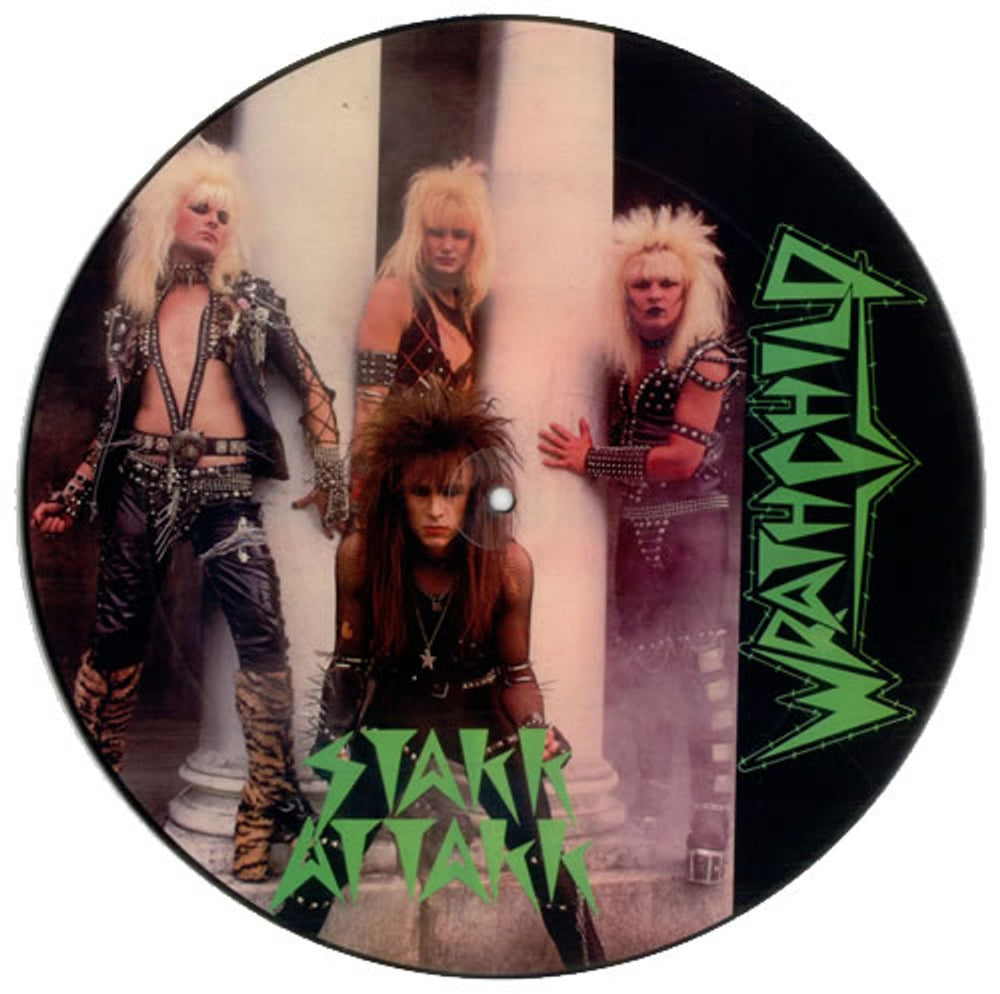 Wrathchild Stakk Attakk UK picture disc LP (vinyl picture disc album) HMRPD18