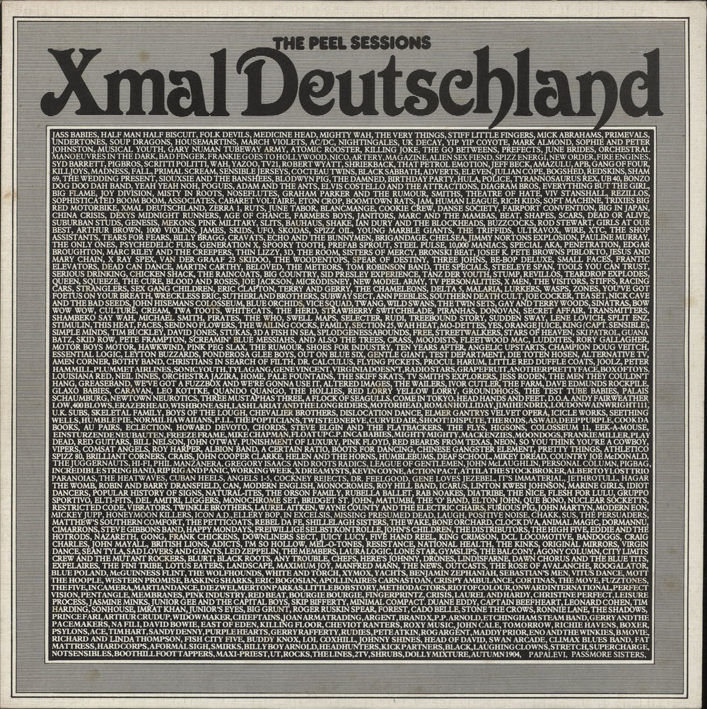 Xmal Deutschland Peel Session UK 12" vinyl single (12 inch record / Maxi-single) SFPS017