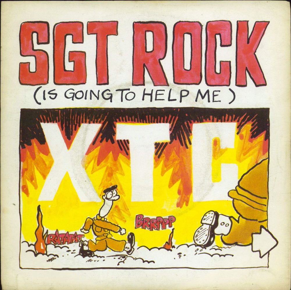 XTC Sgt Rock (Is Going To Help Me) UK 7" vinyl single (7 inch record / 45) VS384