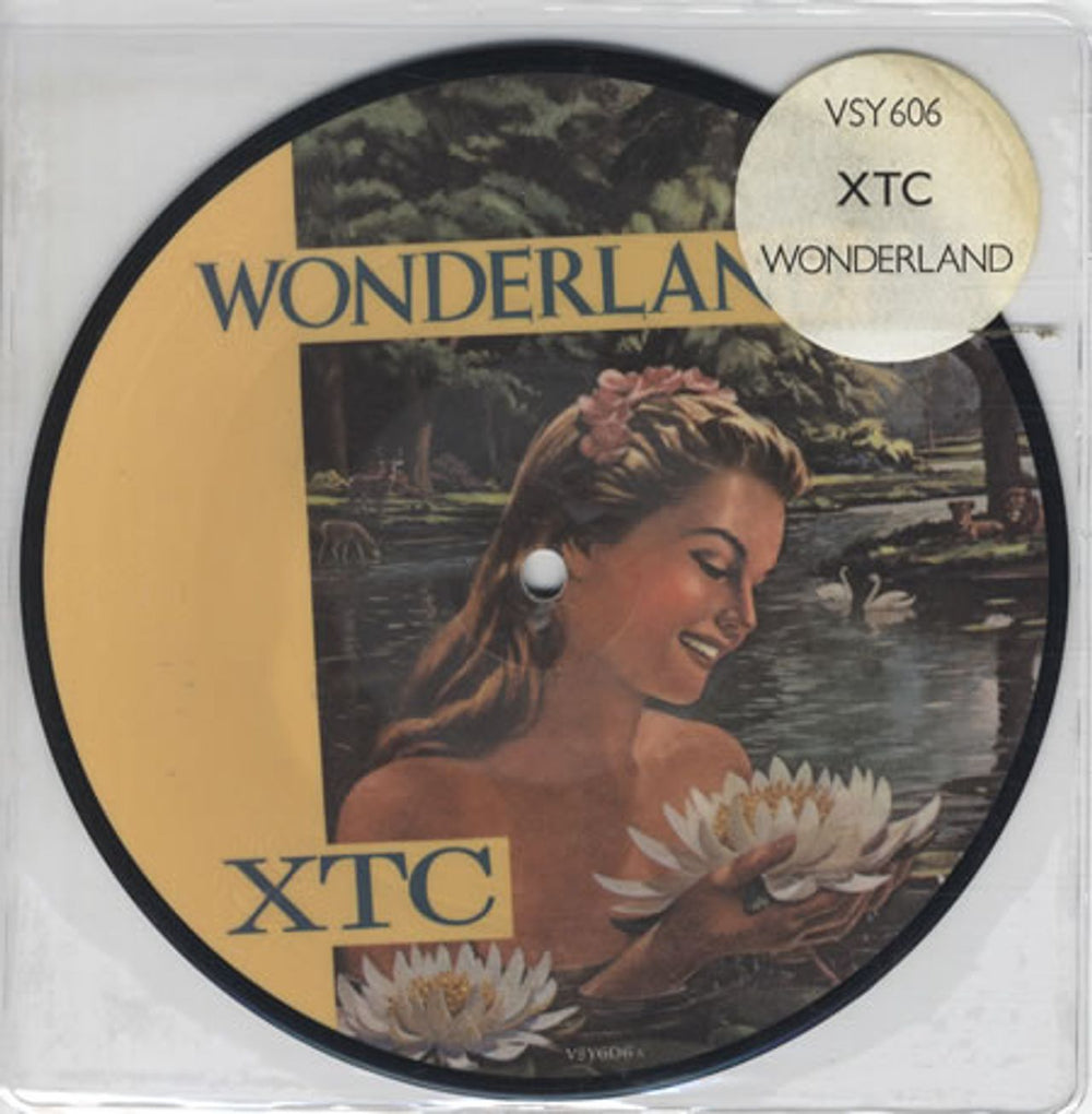 XTC Wonderland UK 7" vinyl picture disc (7 inch picture disc single) VSY606